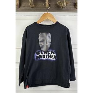 Zara Boys' Black Panther Shirt Size 6